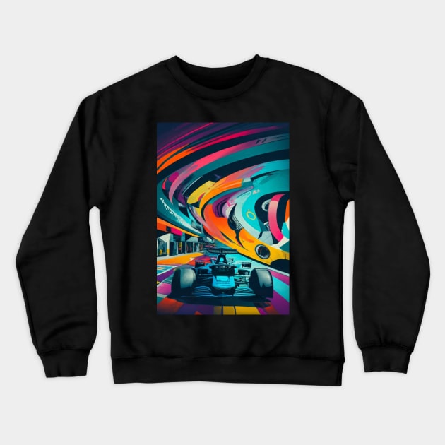 Formula One Car Crewneck Sweatshirt by GreenBox10